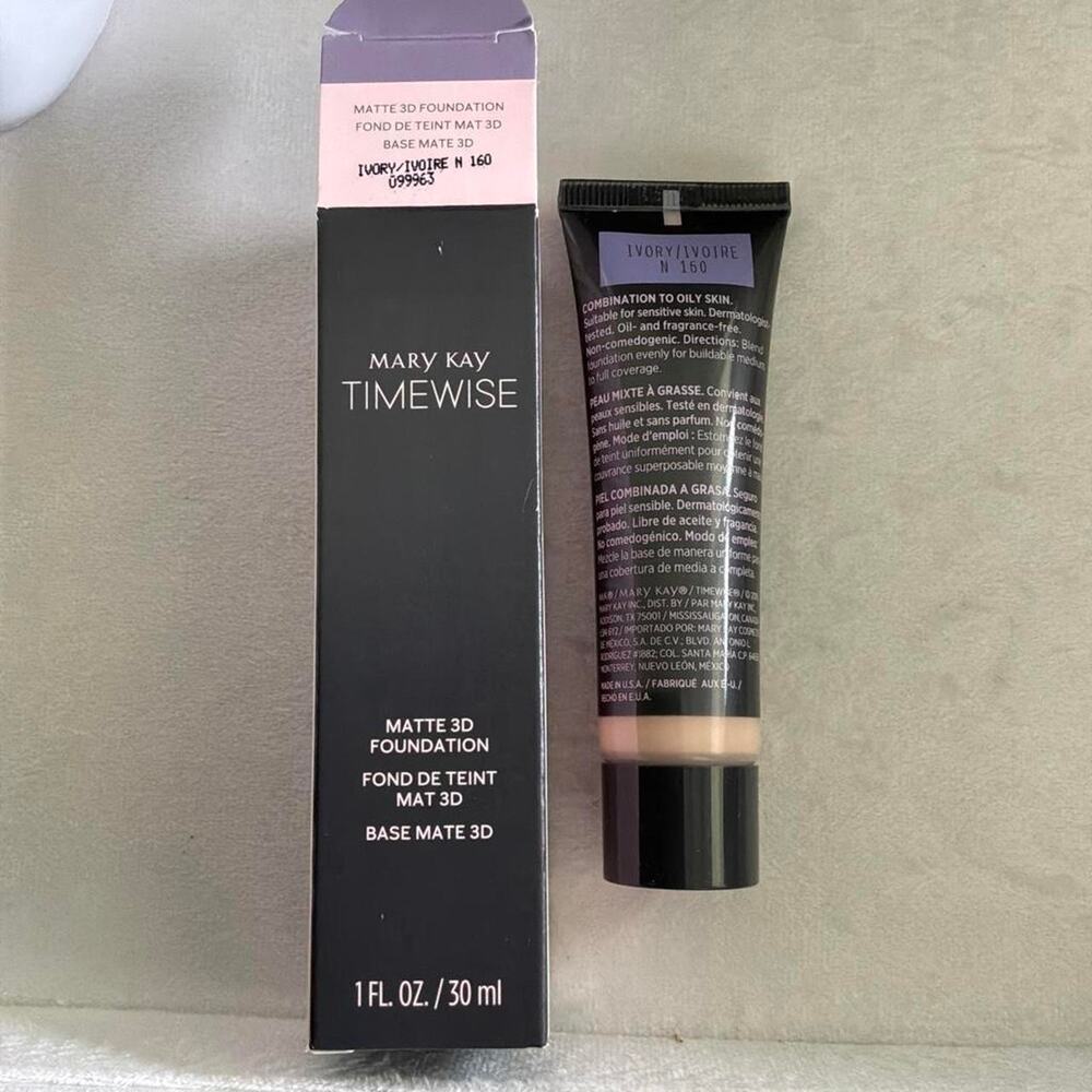Mary Kay TimeWise Matte 3D Foundation in Ivory/ivore N 160